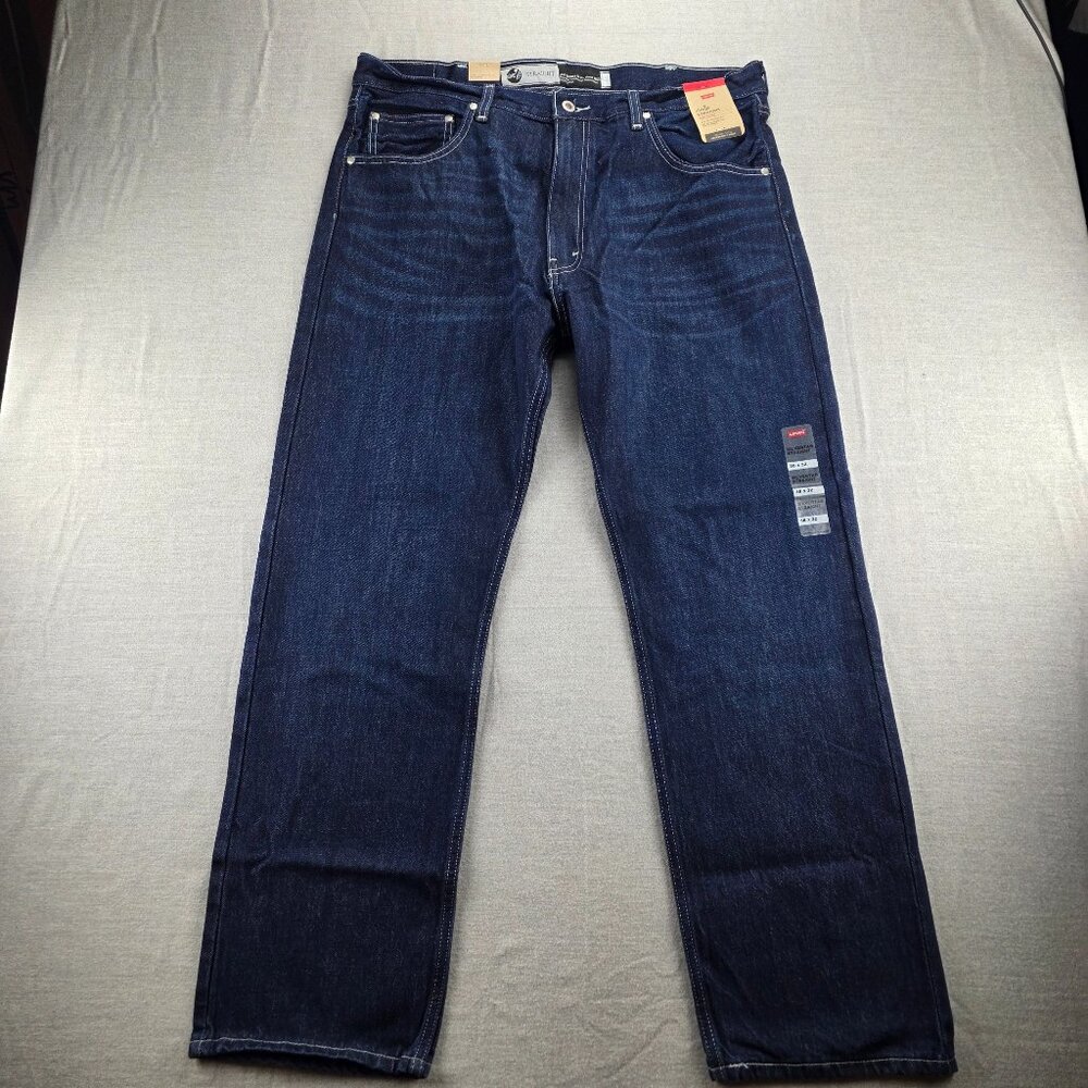 Levi's SilverTab 38x32 Blue Men's Loose 100% Cotton Tapered Leg Jeans NEW